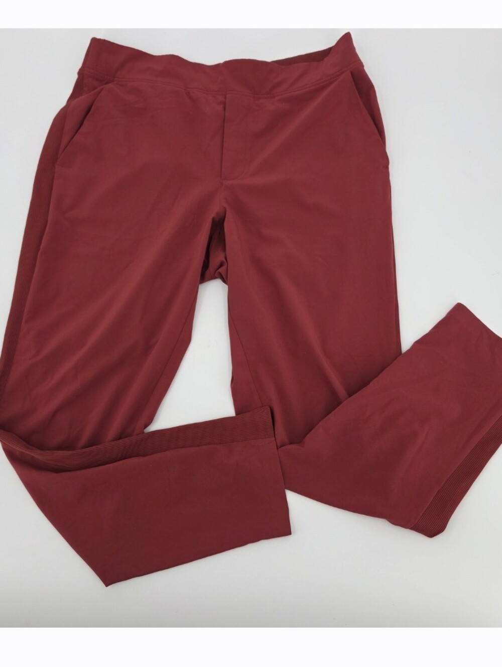 Athleta Brooklyn Ankle Pant 10 Cinnamon Red Pull On Athleisure